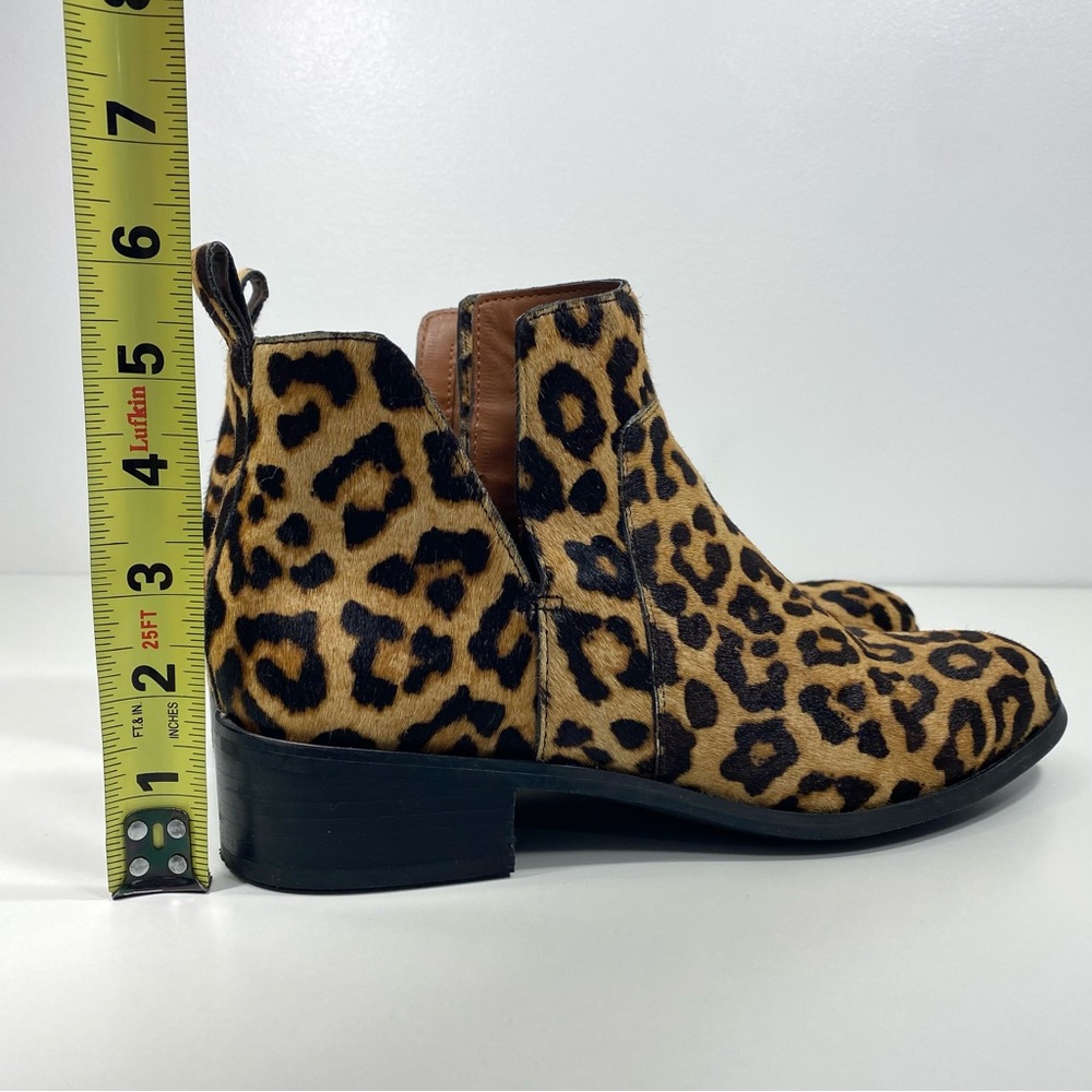 Franco Sarto Bernie 2 Leopard Animal Print Calf
Hair Leather Ankle Boots 9 - Picture 10 of 11